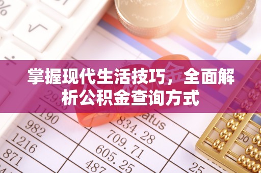 玉州掌握现代生活技巧，全面解析公积金查询方式