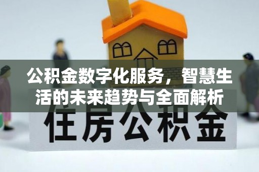 玉州公积金数字化服务，智慧生活的未来趋势与全面解析
