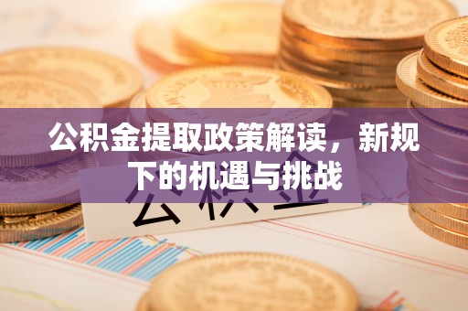 玉州公积金提取政策解读，新规下的机遇与挑战