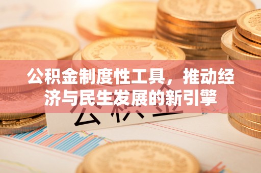 玉州公积金制度性工具，推动经济与民生发展的新引擎