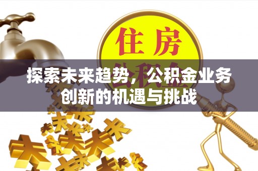 玉州探索未来趋势，公积金业务创新的机遇与挑战