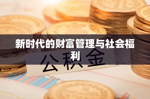 玉州新时代的财富管理与社会福利