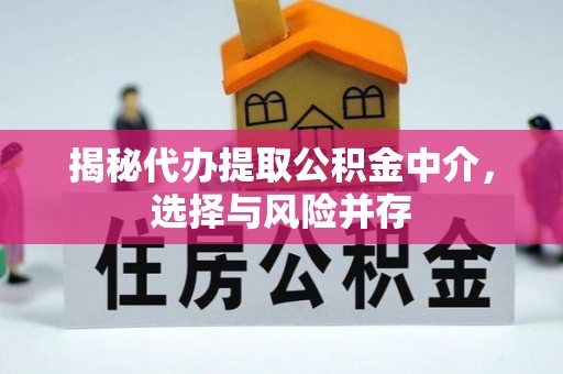 玉州揭秘代办提取公积金中介，选择与风险并存