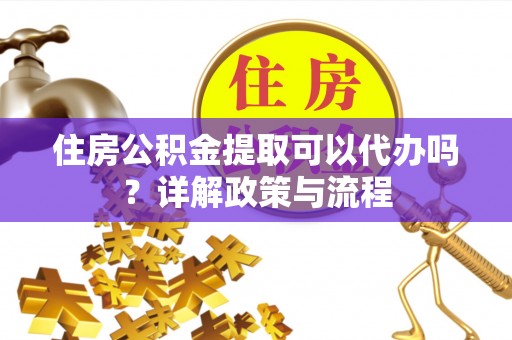 玉州住房公积金提取可以代办吗？详解政策与流程